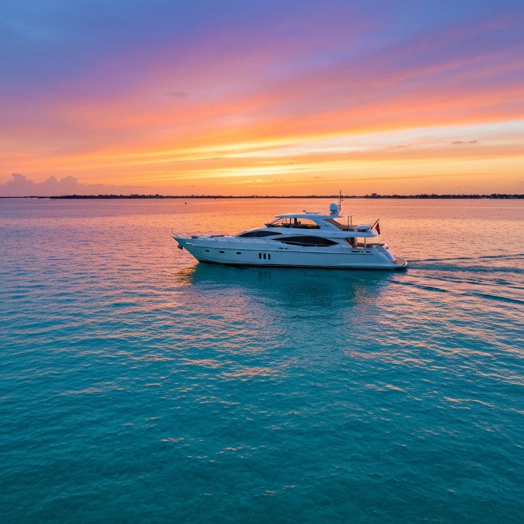 Luxury boat rental in Miami Beach